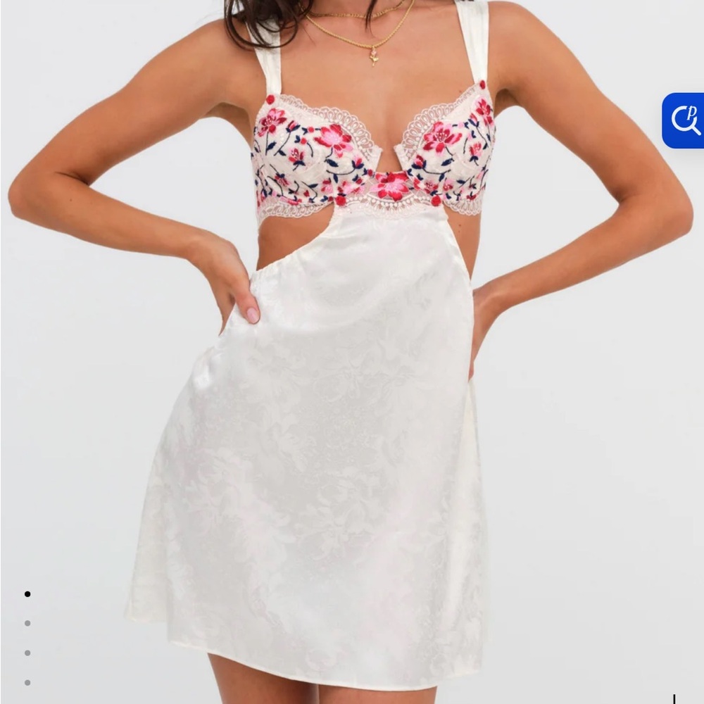 For Love And Lemons Festival Slip Rose Dress
